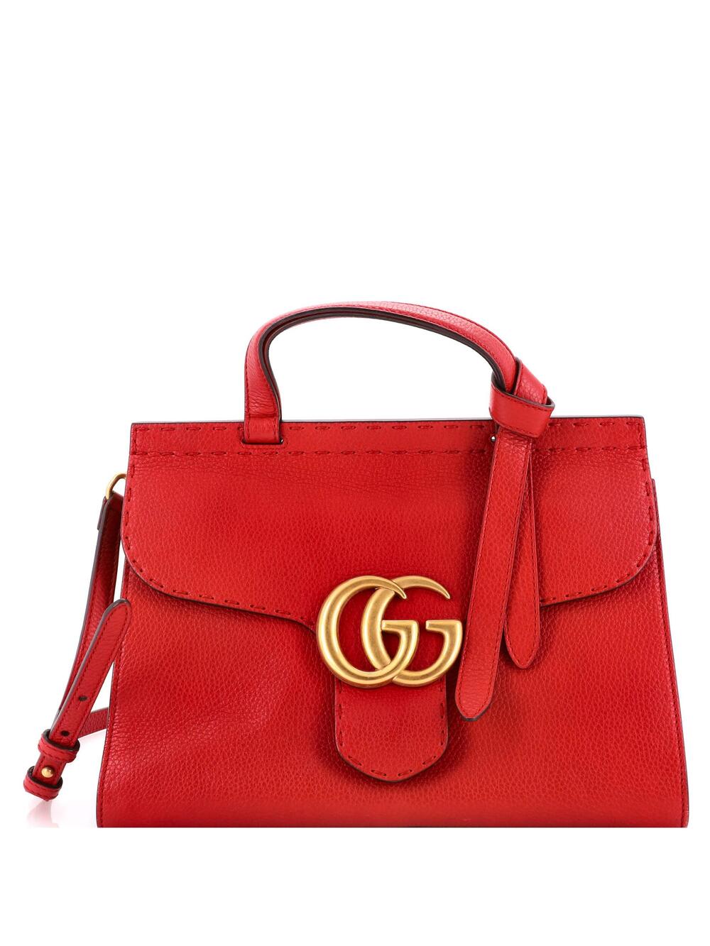 Gucci Gg Marmont Top Handle Bag Leather #347859G14B